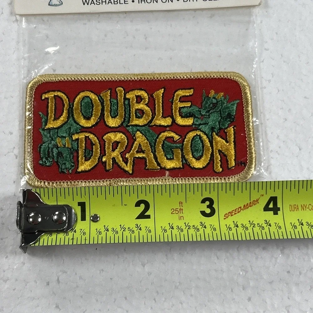 Vintage 1989 Double Dragon Power Patch Collectors Edition NES Iron On Made USA